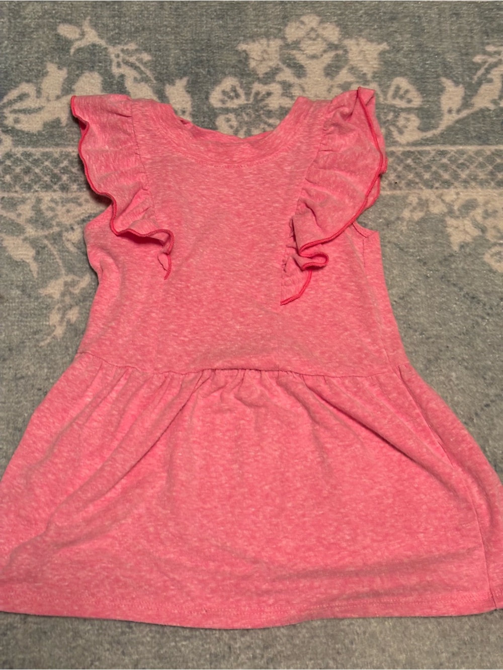 Cat & Jack Toddler Pink Ruffle-Sleeve Casual Dress